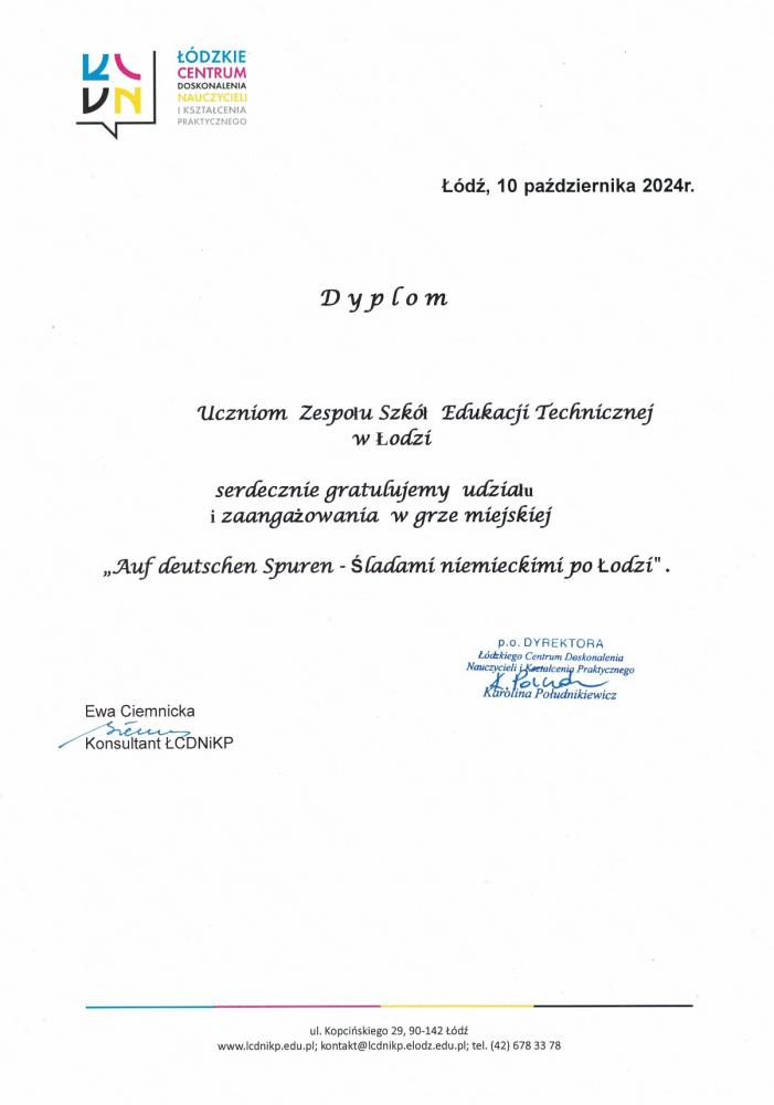 Śladami niemieckimi po Łodzi