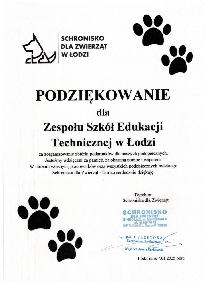 Schronisko dla zwierząt w Łodzi