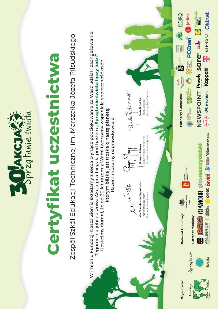 SPRZĄTANIE ŚWIATA ŁĄCZY LUDZI